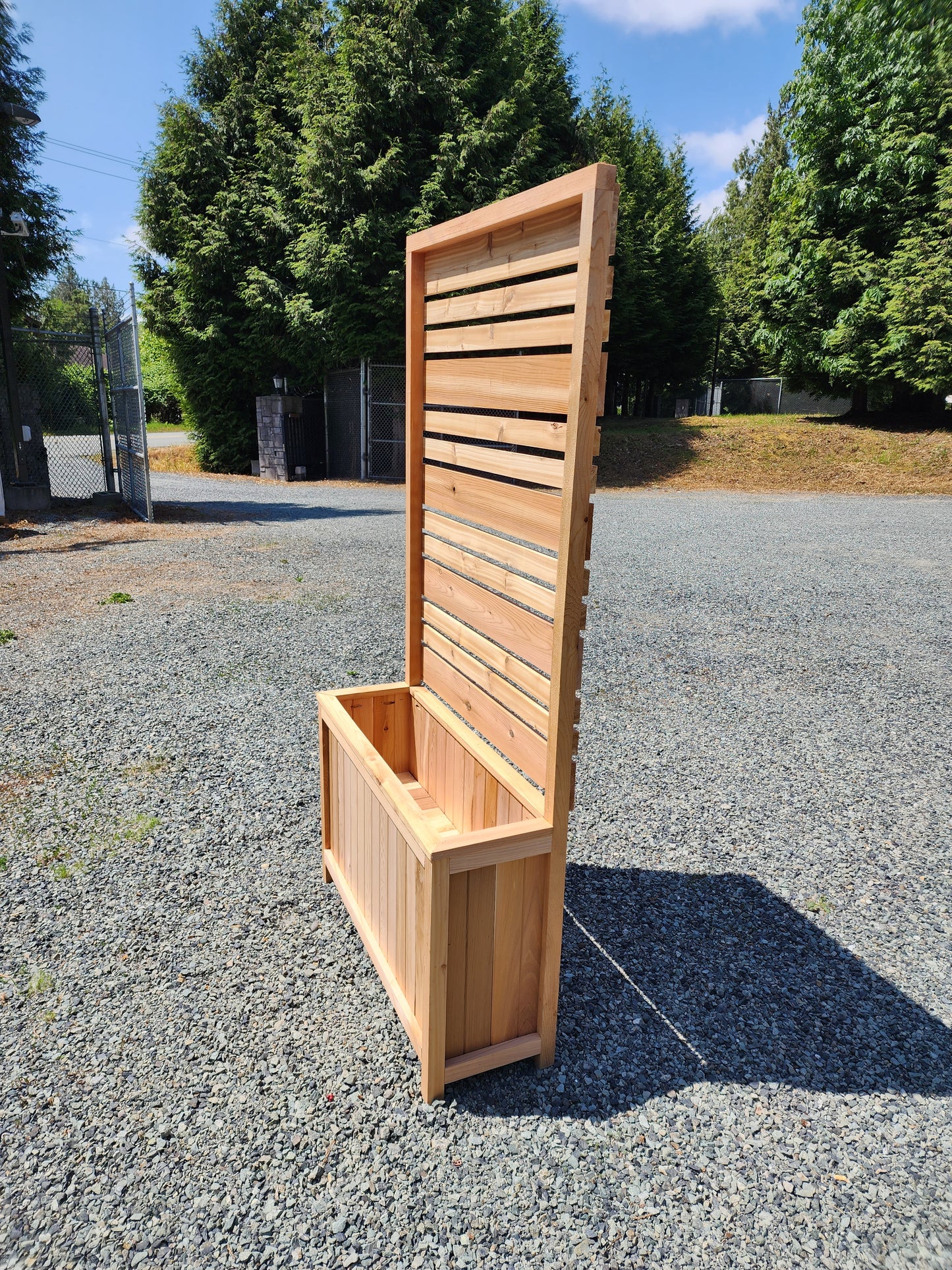 Western Red Cedar Privacy Planter - 6 Feet High