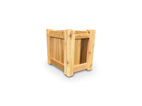 Raised Garden Bed Cedar Planter - 24"L x 18"W x 24"H