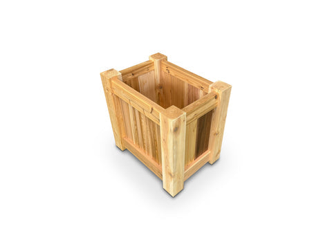 Raised Garden Bed Cedar Planter - 24"L x 18"W x 24"H