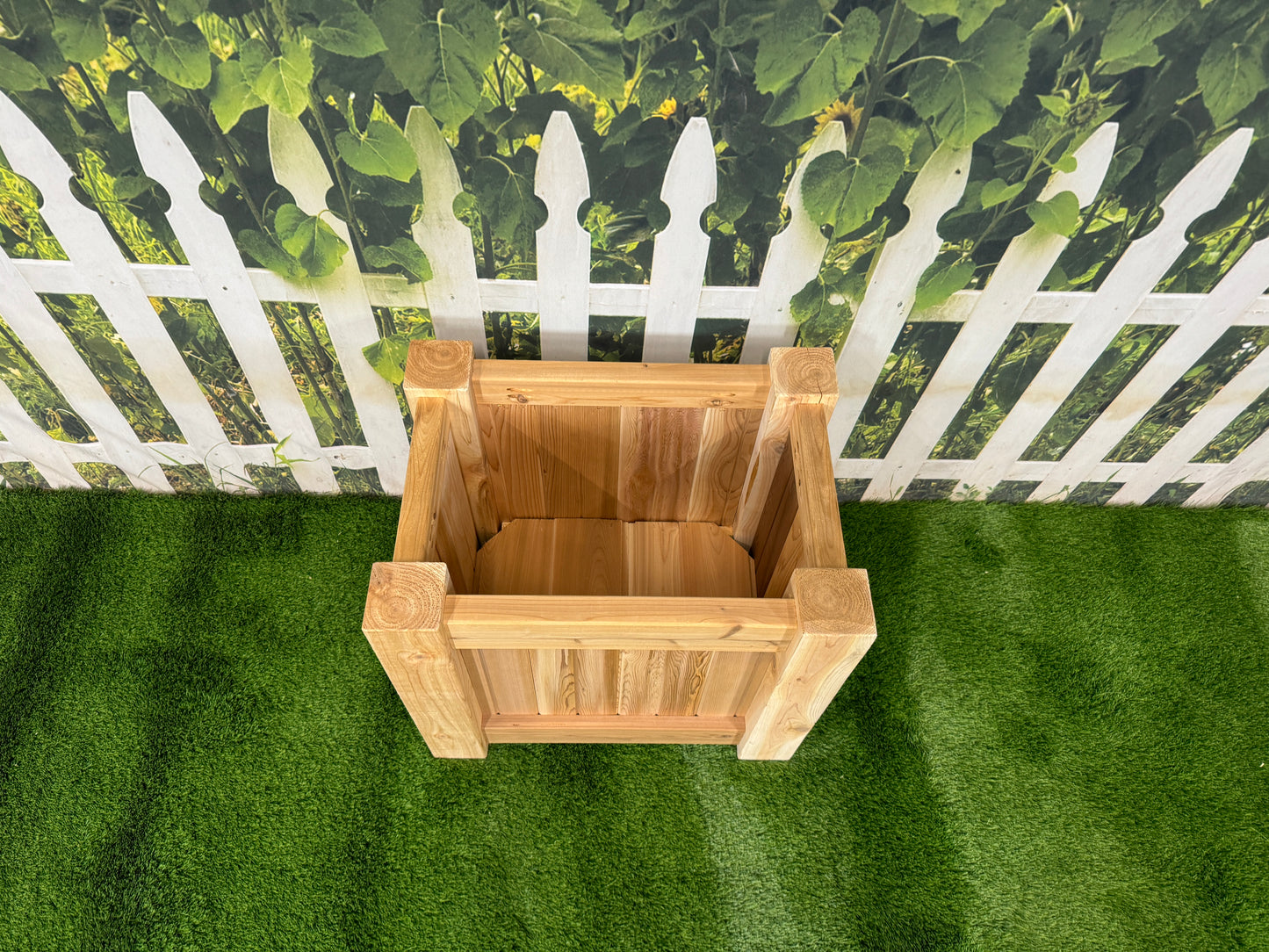 Raised Garden Bed Cedar Planter - 24"L x 18"W x 24"H