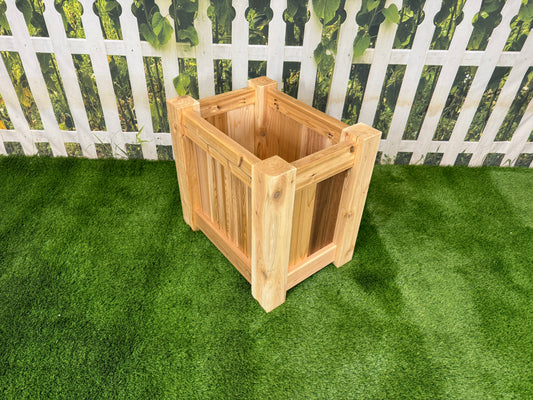 Raised Garden Bed Cedar Planter - 24"L x 18"W x 24"H