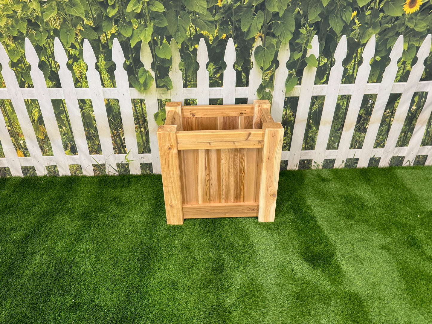 Raised Garden Bed Cedar Planter - 24"L x 18"W x 24"H