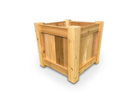 Raised Garden Bed Cedar Planter - 24"L x 24"W x 24"H