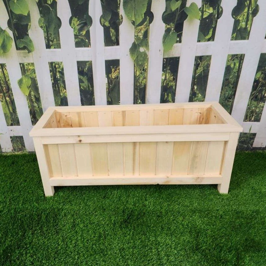 36″L x 12″W x 15″H – Yellow Cedar Raised Garden Planter