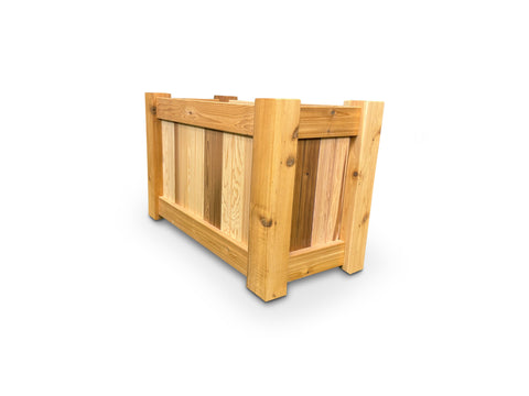 Raised Garden Bed Cedar Planter - 36&quot;L x 18&quot;W x 24&quot;H