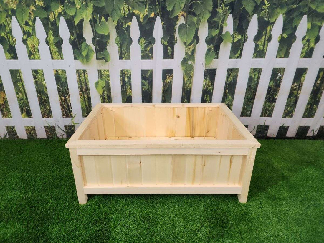 36″L x 24″W x 15″H – Yellow Cedar Raised Garden Planter