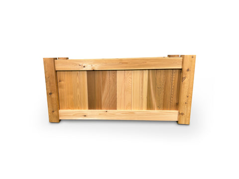 Raised Garden Bed Cedar Planter - 48"L x 18"W x 24"H