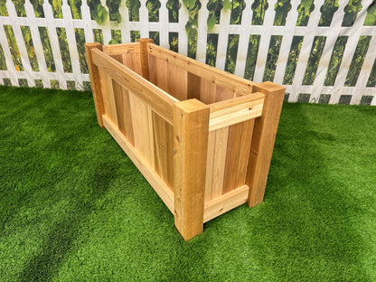 Raised Garden Bed Cedar Planter - 48&quot;L x 18&quot;W x 24&quot;H