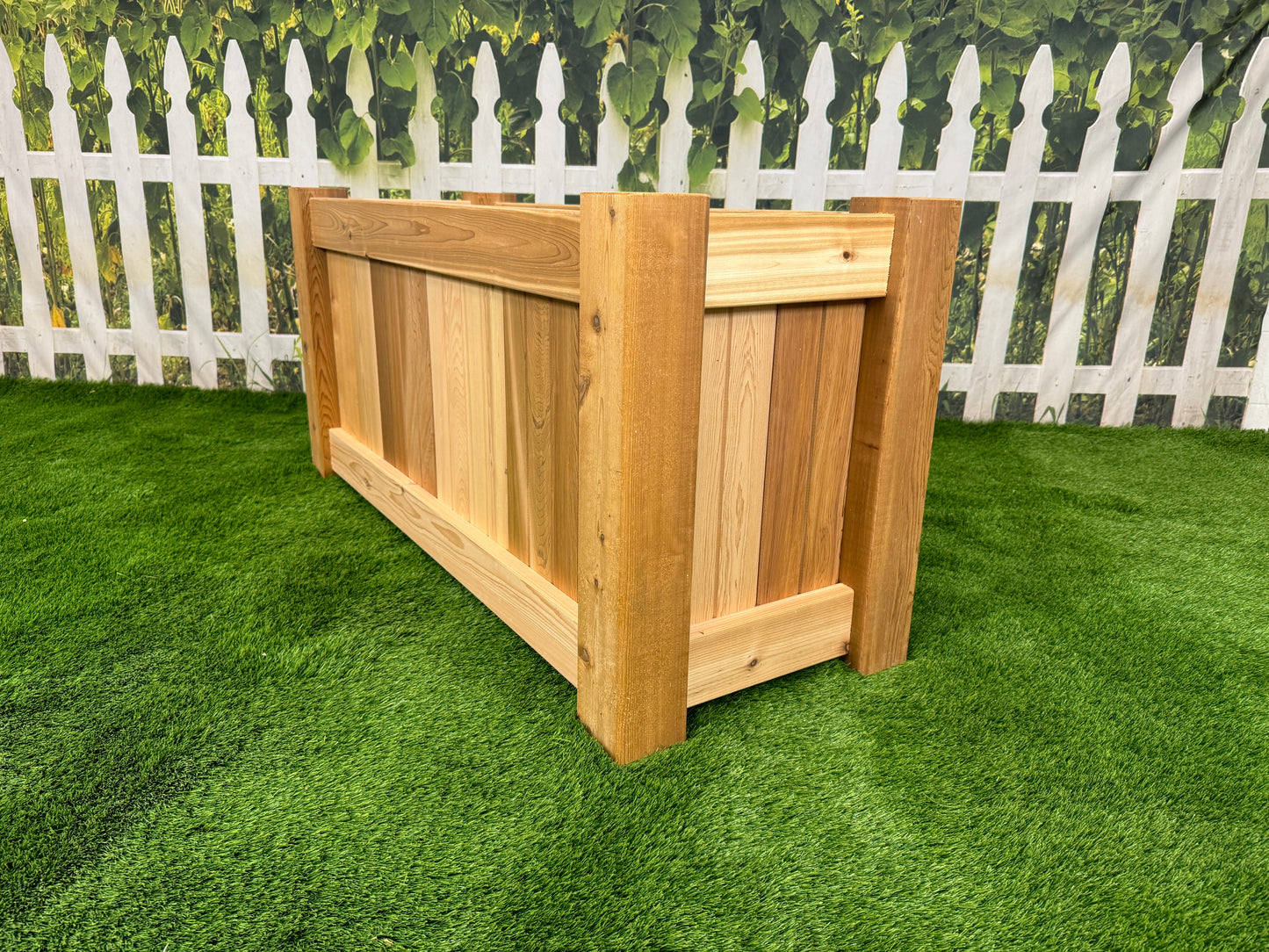 Raised Garden Bed Cedar Planter - 48"L x 18"W x 24"H