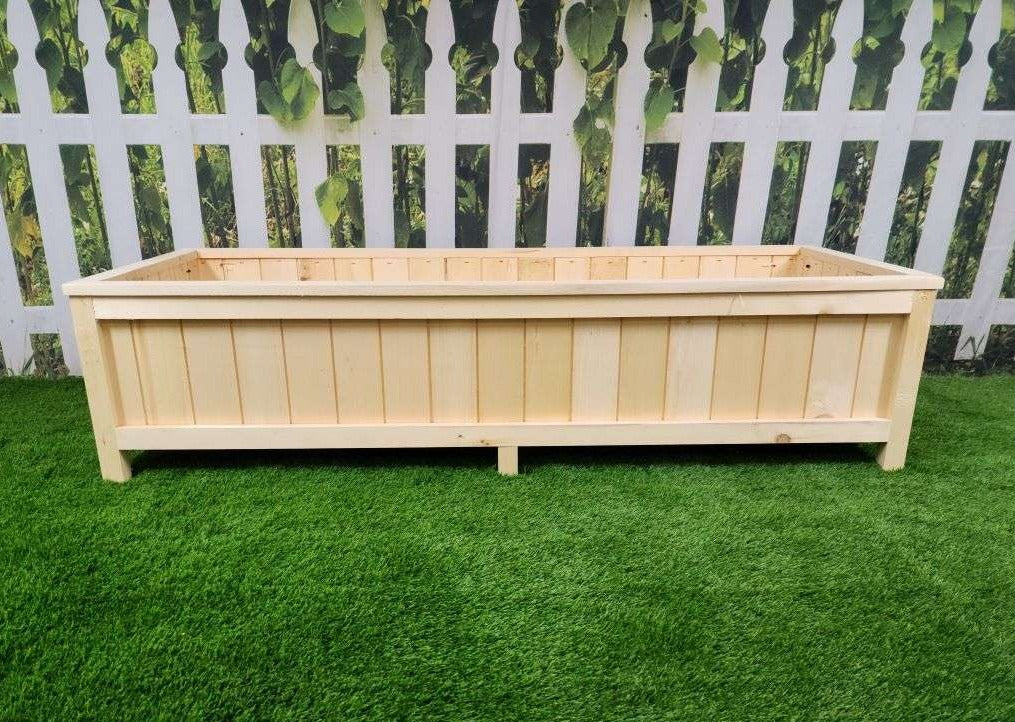 60″L x 24″W x 15″H – Yellow Cedar Raised Garden Planter