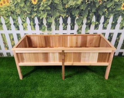 60″L x 24″W x 24″H – Western Red Cedar Raised Garden Planter