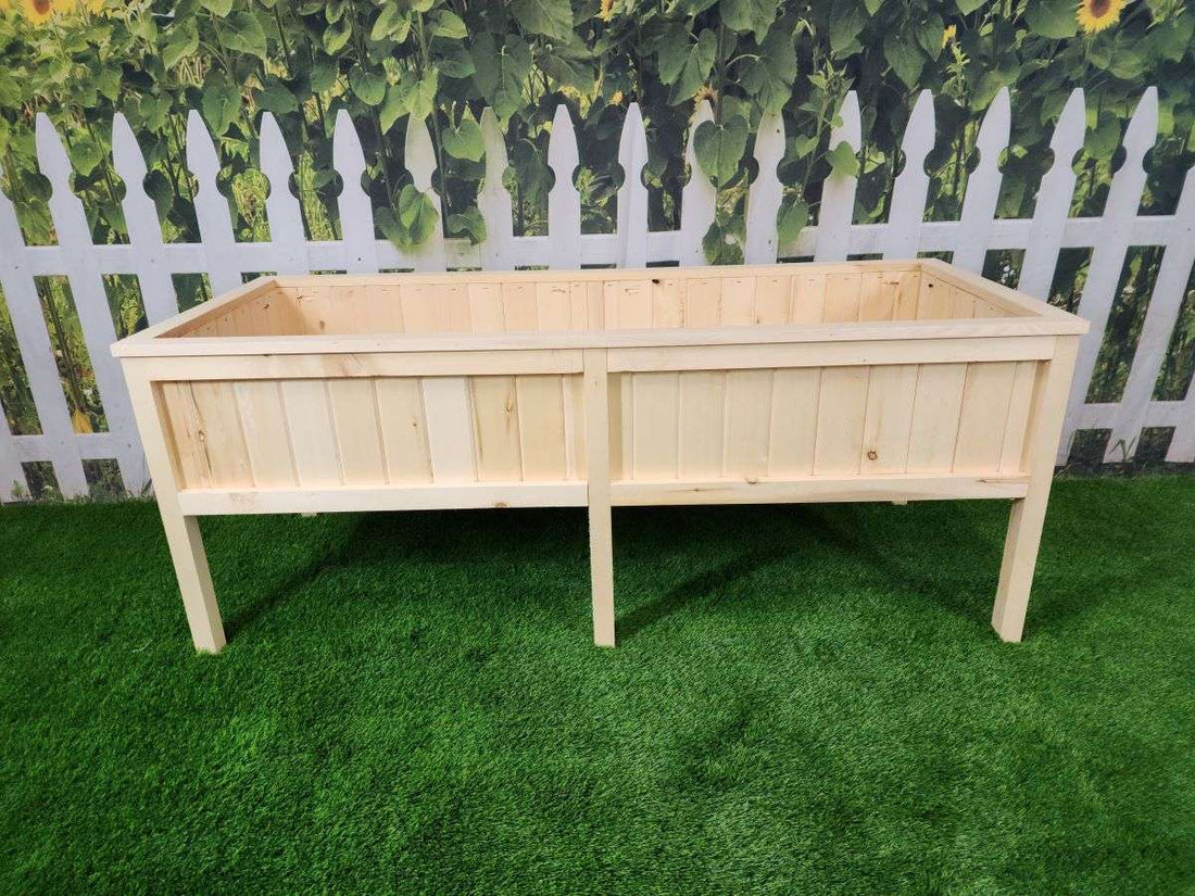 60″L x 24″W x 24″H – Yellow Cedar Raised Garden Planter