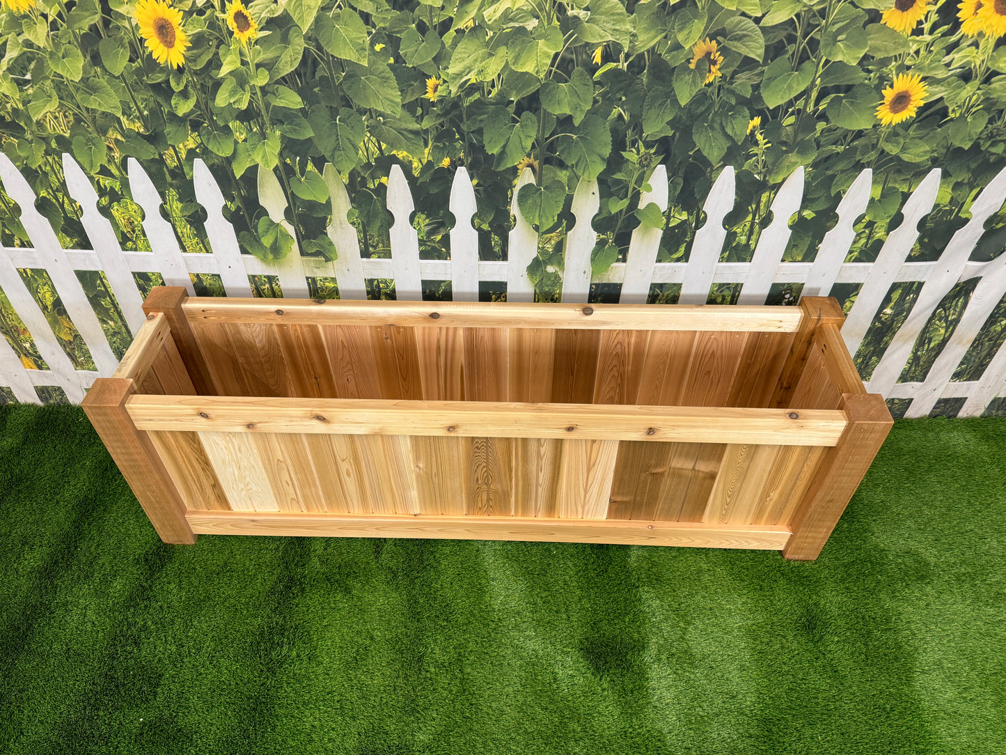 Raised Garden Bed Cedar Planter - 72"L x 18"W x 24"H