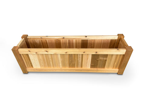 Raised Garden Bed Cedar Planter - 72"L x 18"W x 24"H