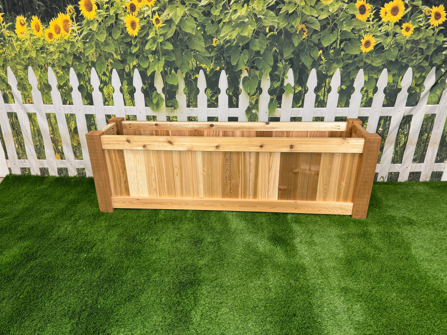 Raised Garden Bed Cedar Planter - 72"L x 18"W x 24"H