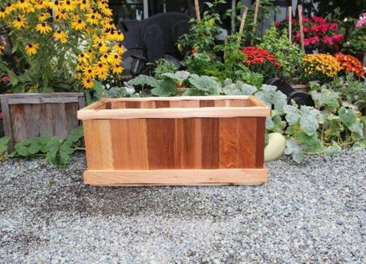 1636 - 36"L x 16"W x 16"H Western Red Cedar Raised Garden Planter