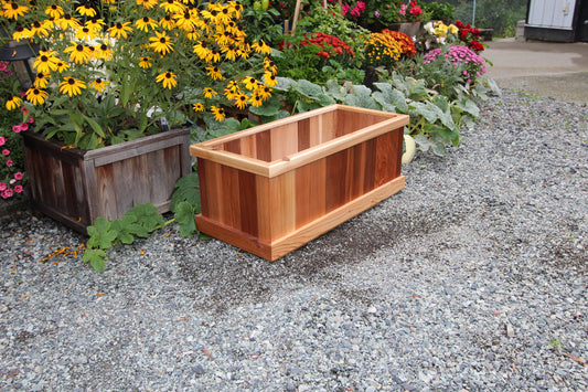 1636 - 36"L x 16"W x 16"H Western Red Cedar Raised Garden Planter