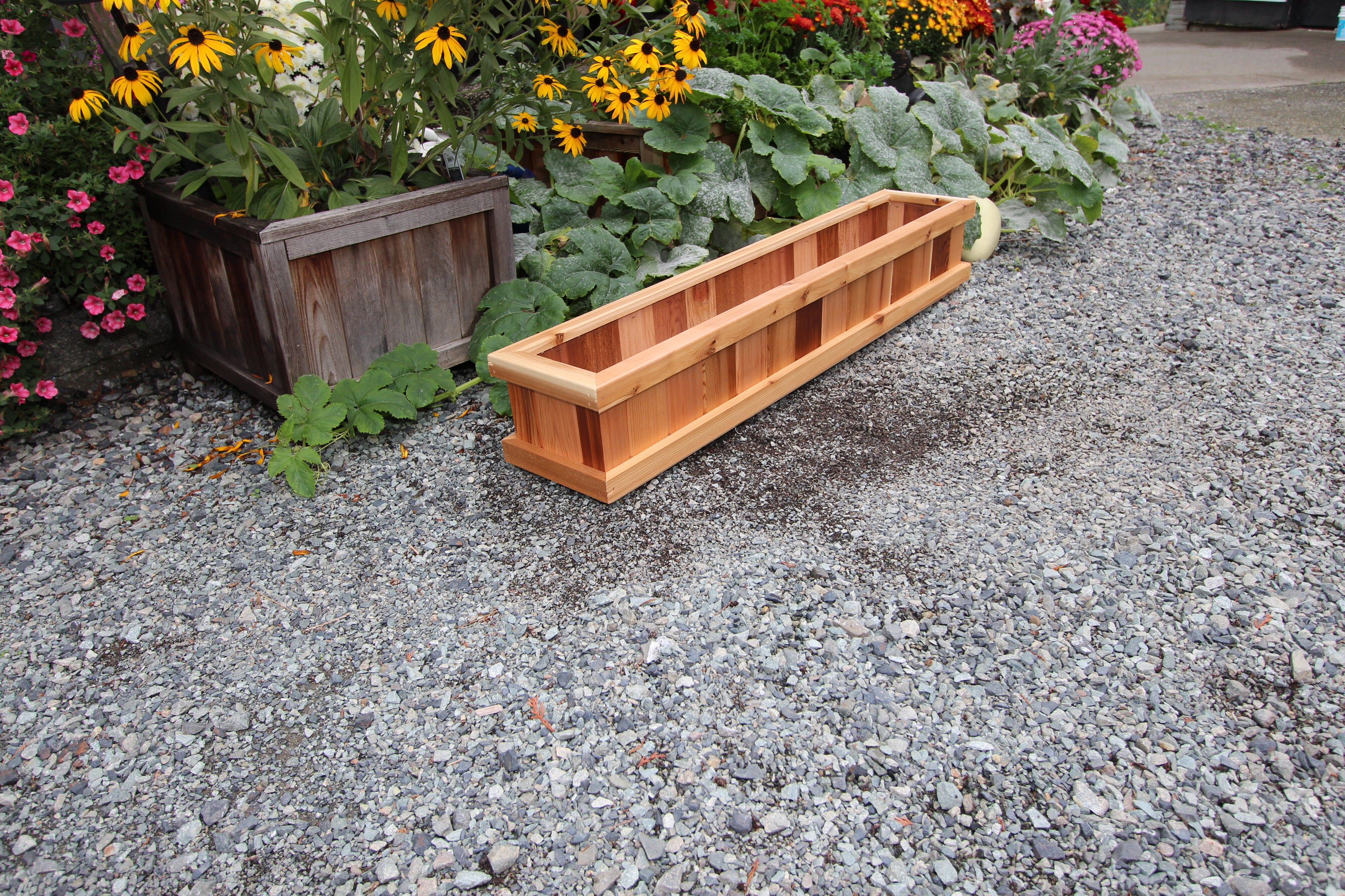 948 - 48″L x 9″W x 8″H – Red Cedar Flower Planter