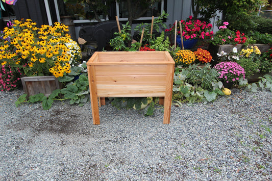 2036 - 36″L x 20″W x 30″H – Western Red Cedar Raised Garden Planter