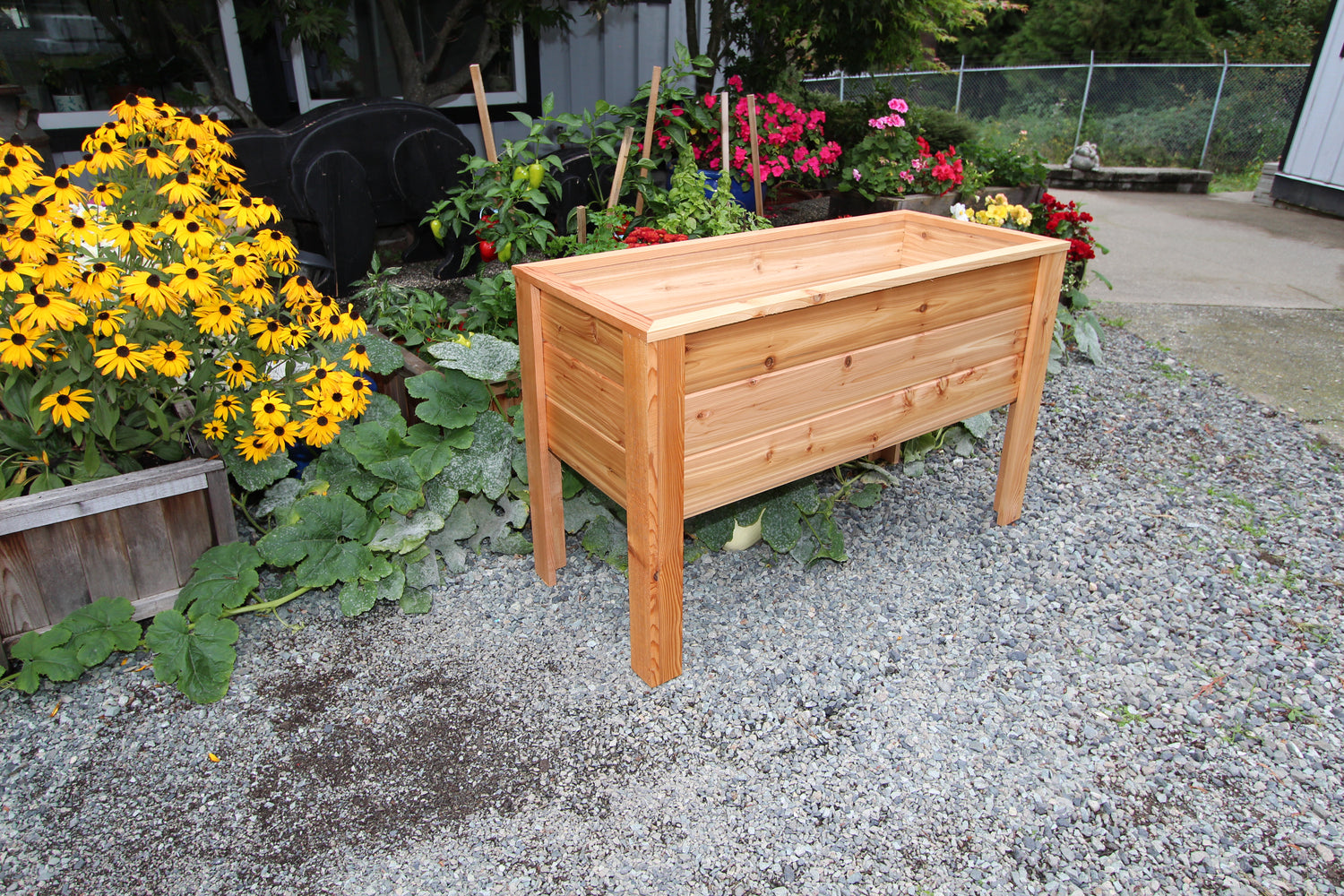 2048 - 48″L x 20″W x 30″H – Western Red Cedar Raised Garden Planter