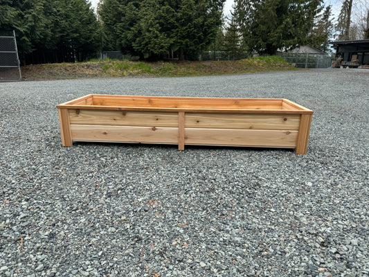 247215 - 72″L x 24″W x 15″H – Western Red Cedar Raised Garden Planter