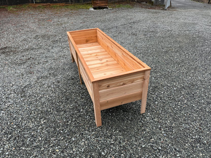 247224 - 72″L x 24″W x 24″H – Western Red Cedar Raised Garden Planter