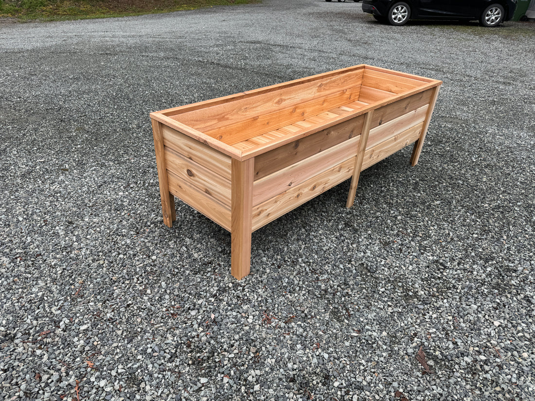 72″L x 24″W x 24″H – Western Red Cedar Raised Garden Planter