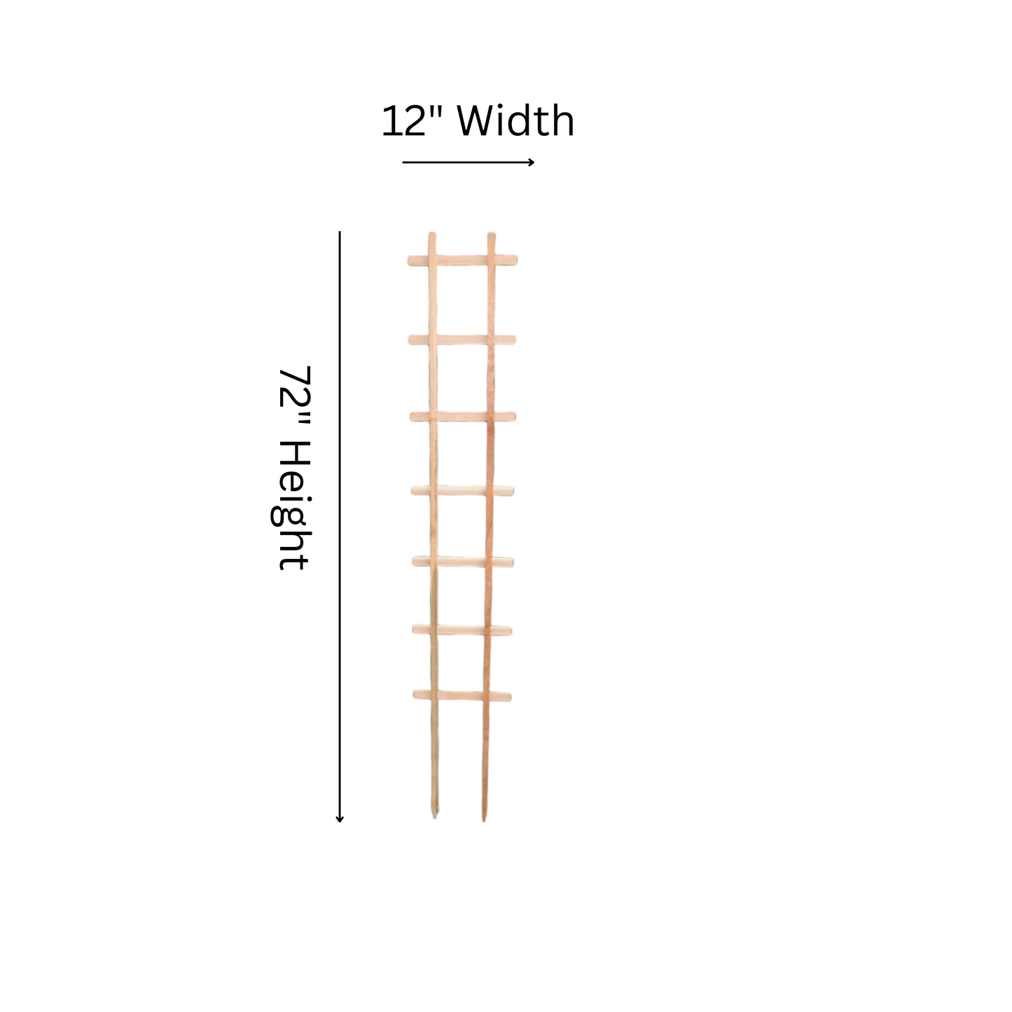 ST612 Straight Trellis - 72" Height x 12" Width