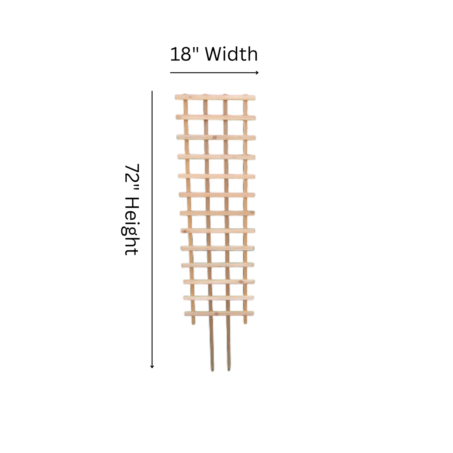 ST618 Straight Trellis - 72" Height x 18" Width