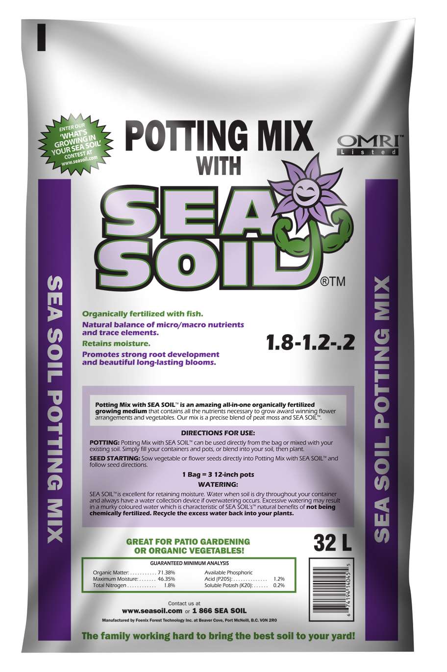 Sea Soil Potting Mix - 32L